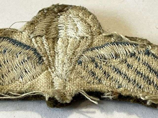 52) Good Original 1950s Era Uniform Removed British Para Jump Wings — image 2