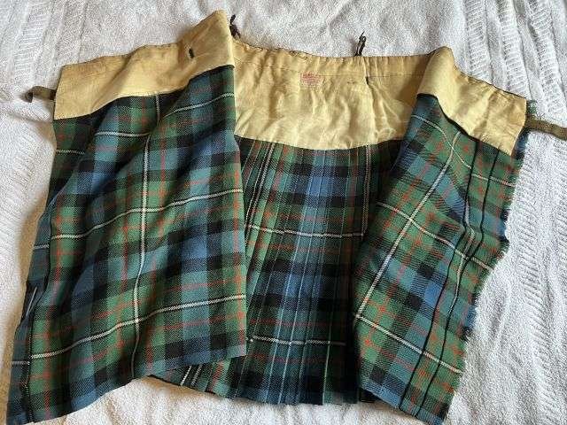 54) Excellent Original Early Post WW2 Scottish Regiments Officers Tartan Kilt Named & Dated 1950 — image 11