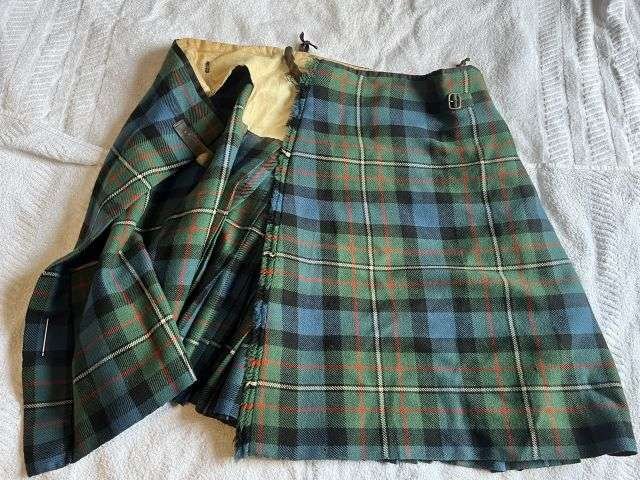 54) Excellent Original Early Post WW2 Scottish Regiments Officers Tartan Kilt Named & Dated 1950 — image 6