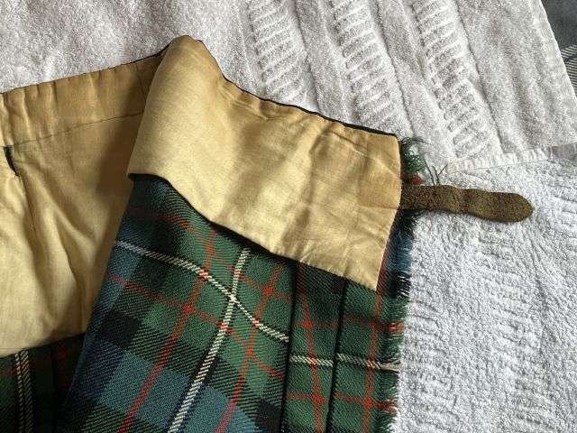 54) Excellent Original Early Post WW2 Scottish Regiments Officers Tartan Kilt Named & Dated 1950 — image 7