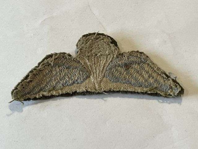 46) Nice Original Uniform Removed 1950s Era British Para Jump Wings — image 2