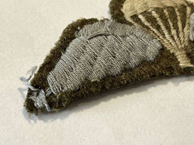 46) Nice Original Uniform Removed 1950s Era British Para Jump Wings — image 3