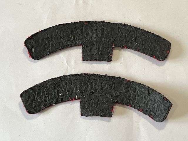 28) Excellent Original WW2? Royal Engineers 26th Rgt Cloth Shoulder Title Pair — image 2