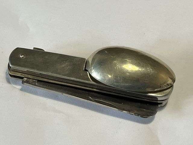 17) Original Near Mint WW1 Pattern Officers Private Purchase Folding Cutlery Set Made 1920s — image 4