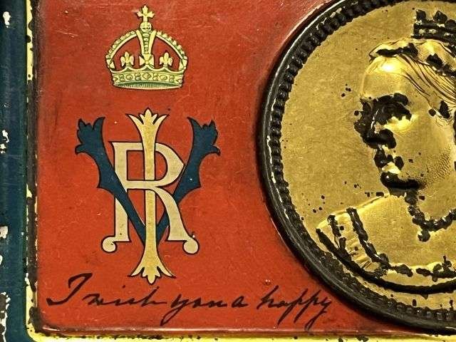 19) Very Nice Original Boer War Christmas Tin South Africa 1900 — image 6