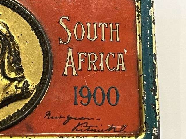 19) Very Nice Original Boer War Christmas Tin South Africa 1900 — image 7