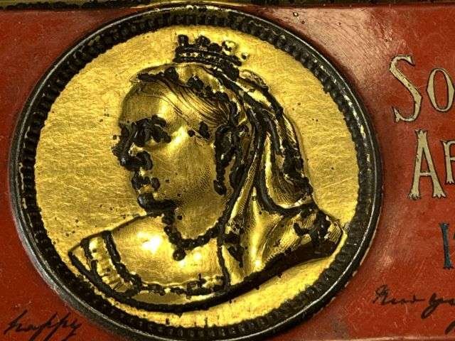 19) Very Nice Original Boer War Christmas Tin South Africa 1900 — image 8