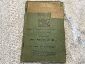 8) Good Original WW2 British Military College of Science Publication, …