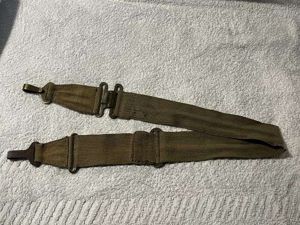 2) Excellent Original WW2 British Respirator Haversack Waist belt