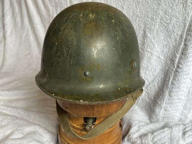 90) Good Original 1st Gulf War Iraqi Helmet Battlefield Pick Up — image 7