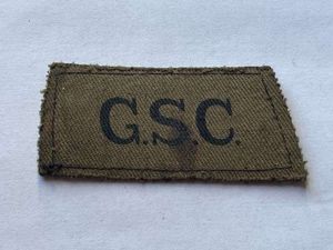 128) Good Original WW2 British General Service Corps GSC Printed …