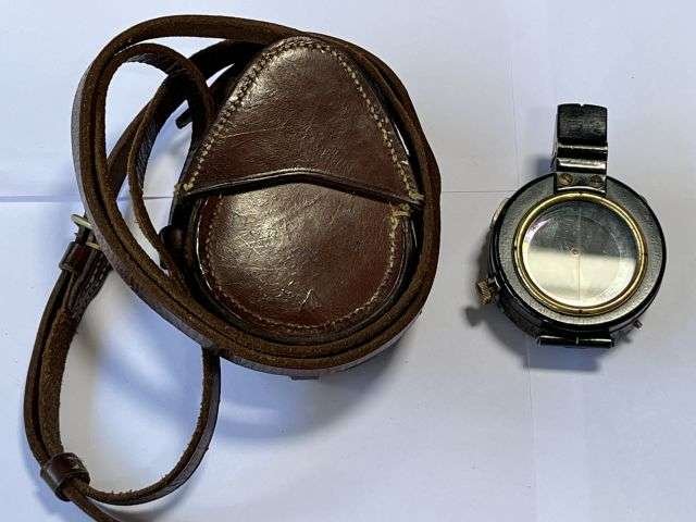 115) Lovely Original Pre WW2 British Officers Verner's Pattern MK XI Compass & Case Dated 1936 — image 12