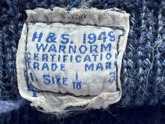 72) Original WW2 Pattern RAF Issue Airman's Blue/Grey Woolen Socks Dated 1949 Some Damage — image 2