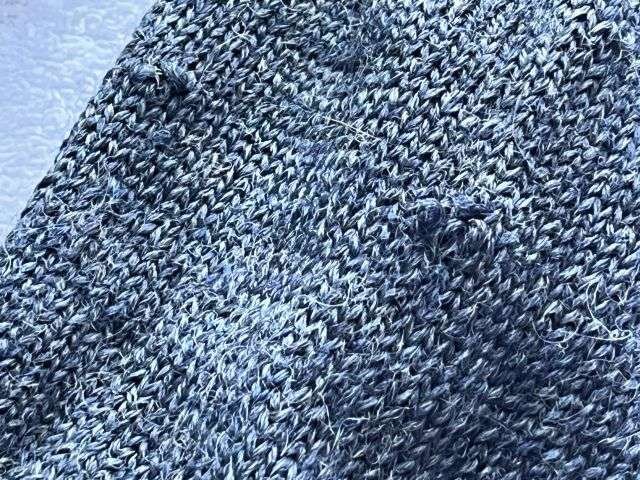 72) Original WW2 Pattern RAF Issue Airman's Blue/Grey Woolen Socks Dated 1949 Some Damage — image 6
