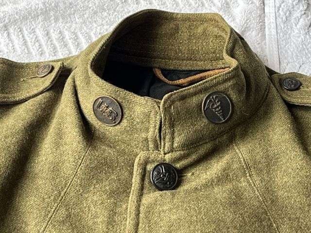 48) Lovely Original WW1 US Army Issue Medics Tunic Dated 1918 — image 11