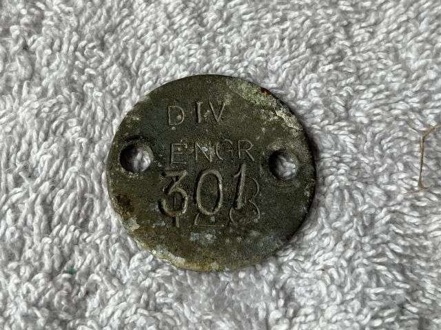 58) Nice Original Wartime German Dog Tag For Allied POWs Nr 100654 Stalag VIII E & Other — image 4