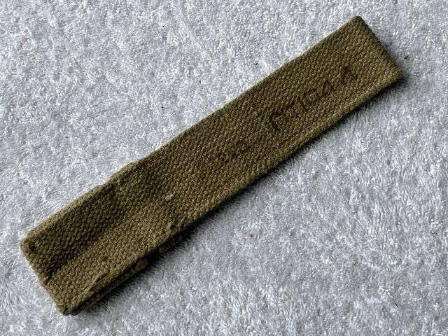 45) Mint Original WW2 Indian Made British Army Khaki Bayonet Frog Col 1944 — image 3