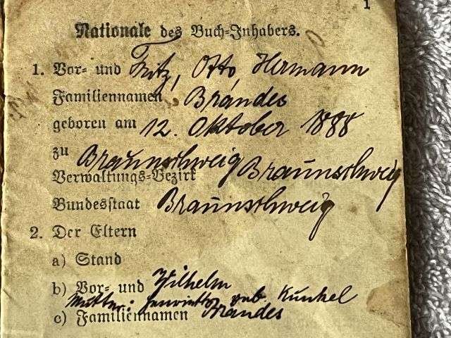 28) Tatty Well Used Original WW1 German Army Soldbuch 1914 — image 12