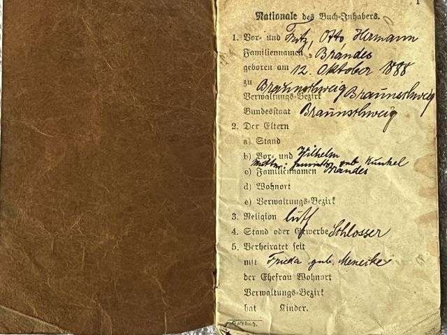 28) Tatty Well Used Original WW1 German Army Soldbuch 1914 — image 13