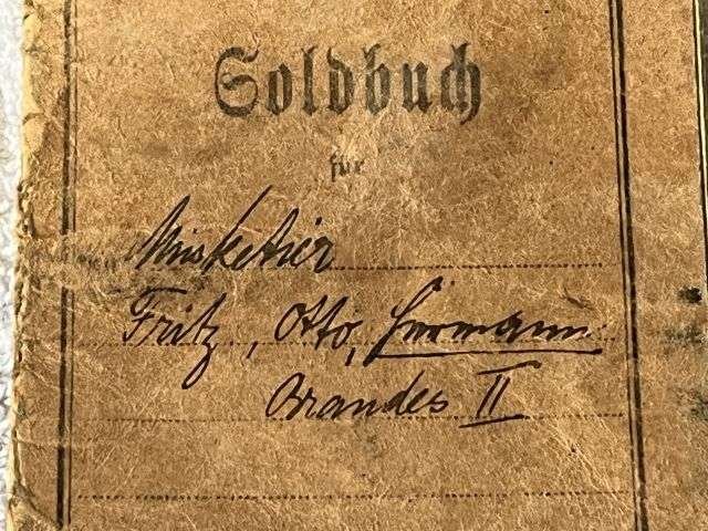 28) Tatty Well Used Original WW1 German Army Soldbuch 1914 — image 15