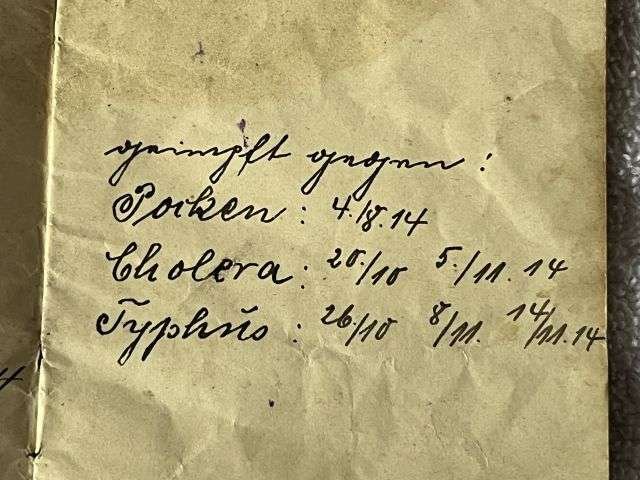 28) Tatty Well Used Original WW1 German Army Soldbuch 1914 — image 6