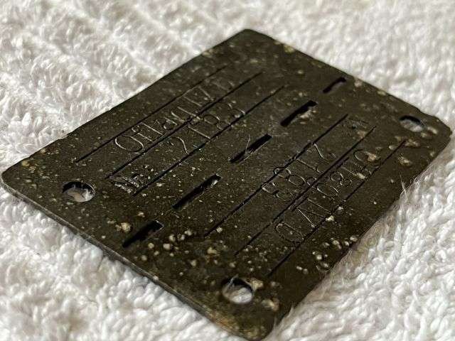 30) Good Original WW2 German Dog Tag For Allied POWs Oflag IVD — image 2