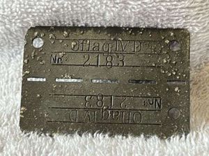 30) Good Original WW2 German Dog Tag For Allied POWs …