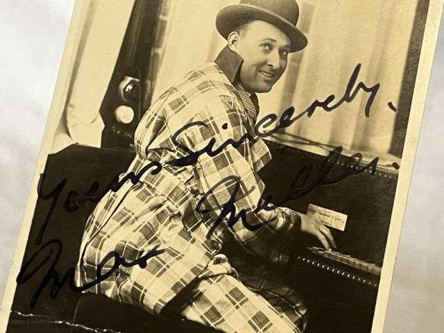 15) Original Hand Signed Photograph of 1930s Comedian, Singer, Dancer Max Miller — image 5