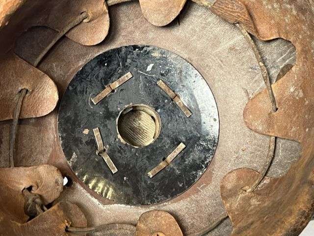 18) Lovely Original WW1 Imperial German Army Infantry Mans Leather Pickelhaube — image 4