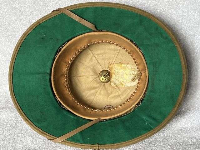 3) Excellent Original 1920s-WW2 British Officers Private Purchase Pith Helmet By Moss Bros — image 4