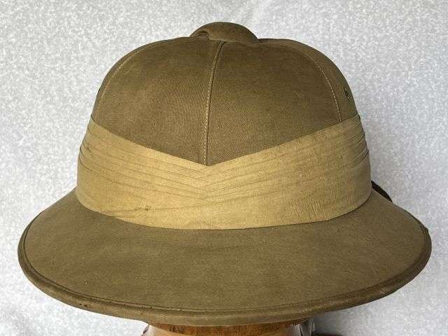 3) Excellent Original 1920s-WW2 British Officers Private Purchase Pith Helmet By Moss Bros — image 8