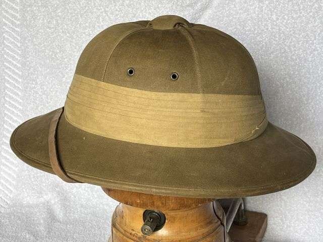 3) Excellent Original 1920s-WW2 British Officers Private Purchase Pith Helmet By Moss Bros — image 9