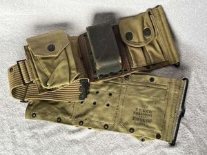 7) Mint Unissued WW1 US Army BAR Mag Pouch Belt …