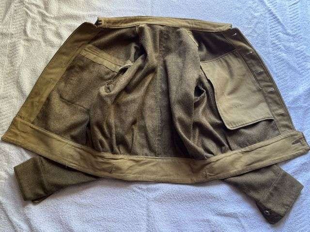 135) Original WW2 British Army 1940 Pattern Battledress Blouse Dated 1945 — image 11