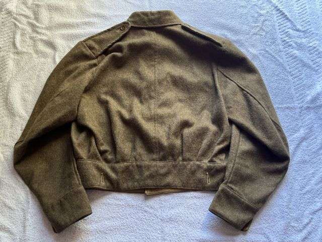 135) Original WW2 British Army 1940 Pattern Battledress Blouse Dated 1945 — image 3