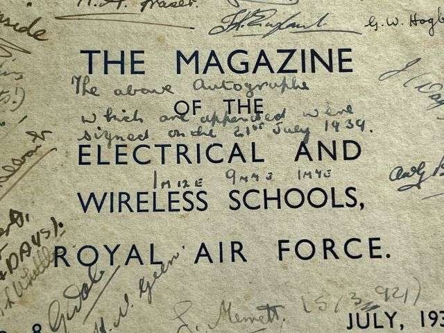 139) Original Early WW2 RAF The Magazine of the Electrical And Wireless Schools No8 July 1939 — image 12