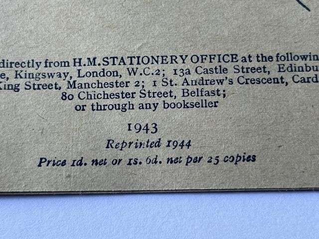 145) Nice Original WW2 British Chart of War gasses Dated June 1944 — image 4