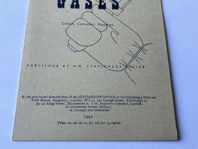 149) Nice Original WW2 British Chart of War gasses Dated July 1942 — image 5