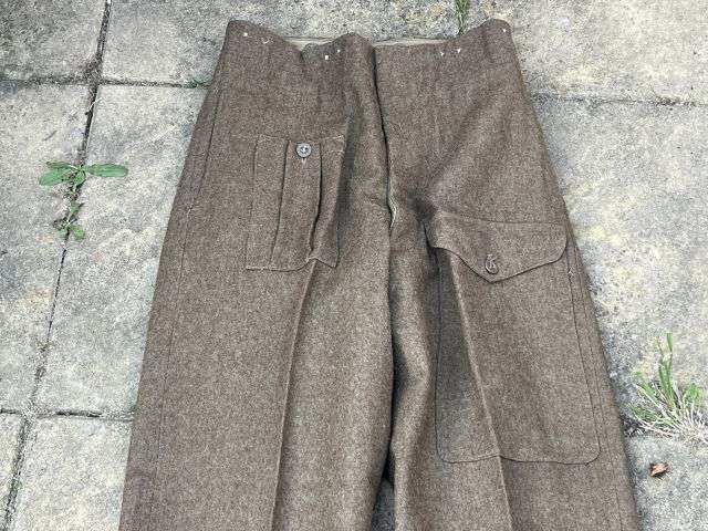 150) Very Nice Original British Army 1946 Pattern Battledress Trousers BD Trousers 1947 — image 11