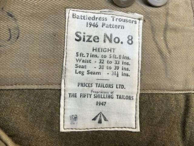 150) Very Nice Original British Army 1946 Pattern Battledress Trousers BD Trousers 1947 — image 7