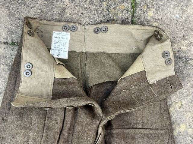150) Very Nice Original British Army 1946 Pattern Battledress Trousers BD Trousers 1947 — image 8
