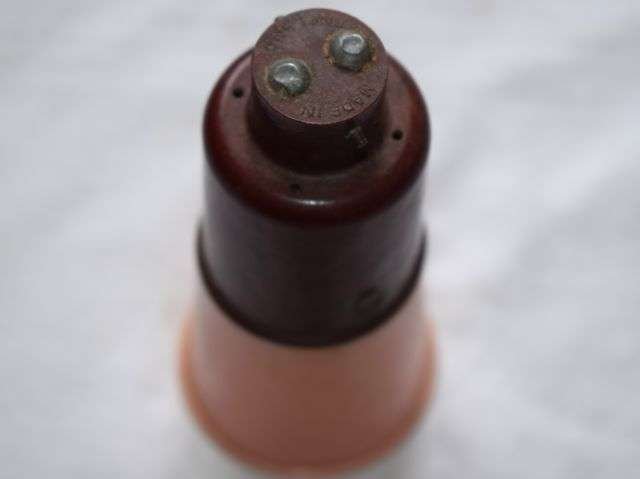 23) Nice Original WW2 British Friedland Moonlamp Home Front Black-Out Lamp House Light with Pink Shade — image 3