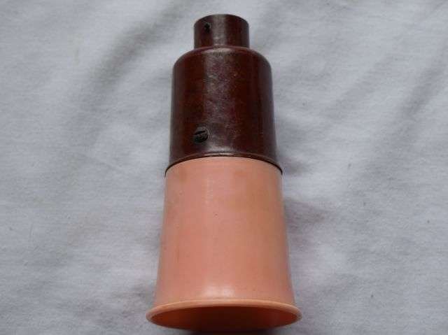 23) Nice Original WW2 British Friedland Moonlamp Home Front Black-Out Lamp House Light with Pink Shade — image 4