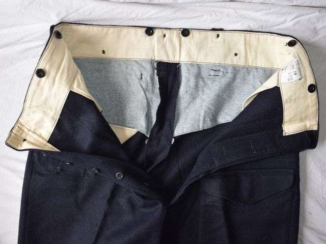 35) Excellent Original WW2 Pattern British Civil Defence/ARP BD Trousers Dated 1952 In A Big Size 19 — image 5