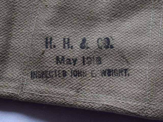 7) Mint Unissued WW1 US Army Grenade Carrying Vest Dated 1918 — image 2