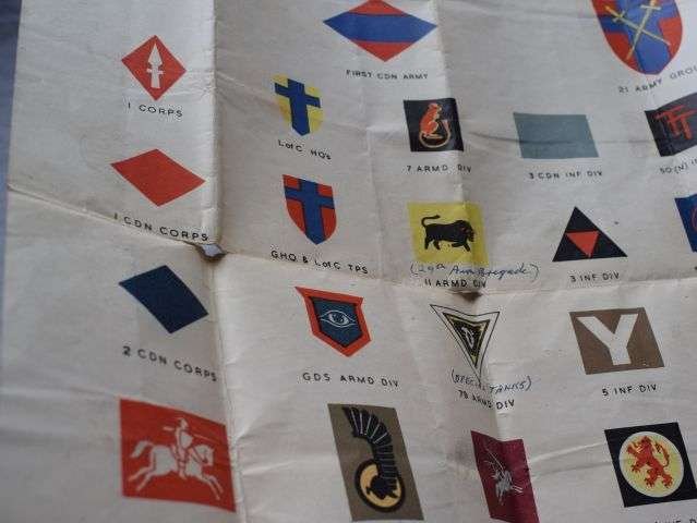 10) Original Official WW2 British Army Formation Signs Poster May 1945 — image 3
