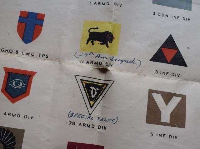 10) Original Official WW2 British Army Formation Signs Poster May 1945 — image 4