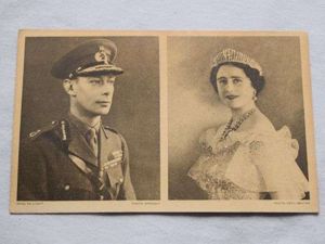 12) Original WW2 Best Wishes Post Card From The King …
