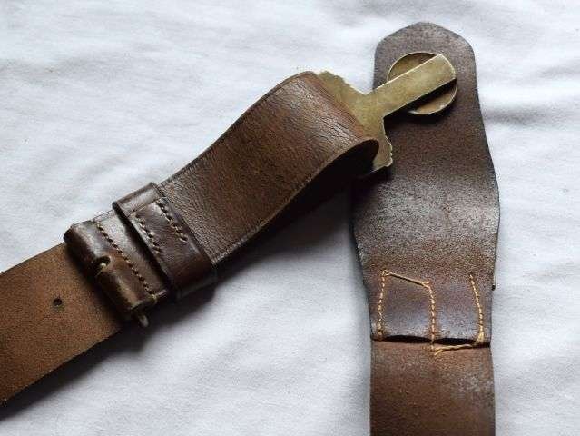 16) Nice Original Early Order of St John Priory For Wales Leather Belt & Buckle 1925 — image 3