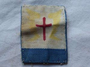 62) Good Original Uniform Removed Cloth Insignia Allied Land Forces …